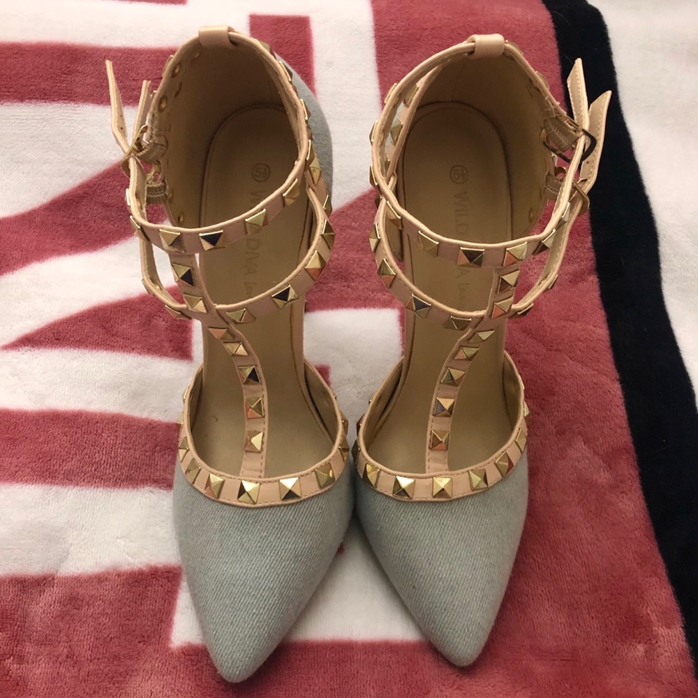 Studded High Heels